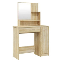 Shumee Toaletní stolek se zrcadlem dub sonoma 86,5 × 35 × 136 cm