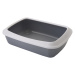 Savic toaleta pro kočky Iriz s okrajem - 50 cm - šedá / bílá