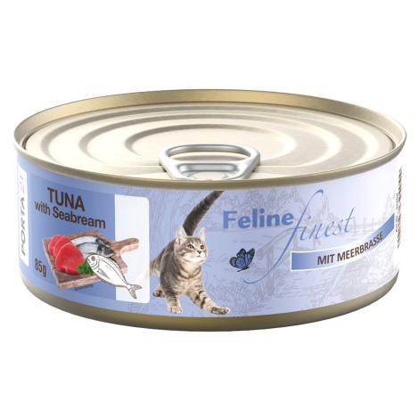 Výhodné balení Feline Finest 24 x 85 g - tuňák s mořanem Porta 21