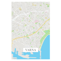 Mapa Varna color, POSTERS, (26.7 x 40 cm)