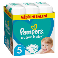 Pampers Active Baby 5, 150 Plenky, 11kg - 16kg