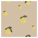 Dekornik Tapeta malé citrony béžová 280x50 cm