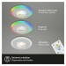 BRILONER LED vestavná svítidla sada, pr.8,4 cm, 3x LED, 5 W, 460 lm, matný chrom IP44 BRI 7040-0