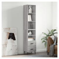 vidaXL Skříň highboard šedá sonoma 34,5 x 34 x 180 cm kompozitní dřevo