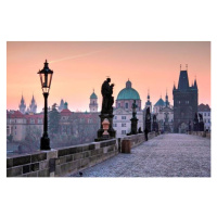 Fotografie Charles Bridge in the morning, Prague,, Hans-Peter Merten, 40x26.7 cm