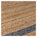 Flair Rugs koberce Kusový koberec Grace Jute Natural/Grey - 120x170 cm