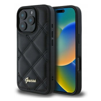 Guess GUHCP16LPSQSQSK iPhone 16 Pro 6.3 černá/black hardcase Quilted Meta