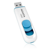 ADATA Flash Disk 16GB C008, USB 2.0 Classic, bílá