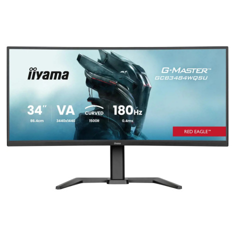 iiyama G-Master/GCB3484WQSU-B1/34&quot;/VA/wQHD/180Hz/0,4ms/Černá/3R