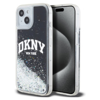 DKNY Liquid Glitter Arch Logo kryt iPhone 11 černý