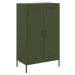 vidaXL Skříň highboard olivově zelená 68 x 39 x 113 cm ocel