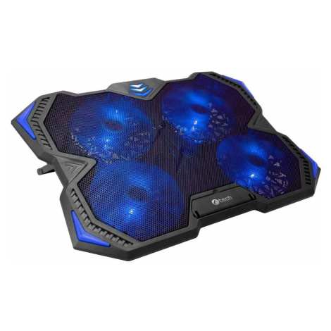 C-TECH chladící podložka pod NTB Zefyros (GCP-01B), casual gaming, 17, 3", modré podsvícení, reg