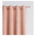 Dekorační vzorovaný velvet závěs s kroužky LEAF pudrová růžová 140x250 cm (cena za 1 kus) MyBest
