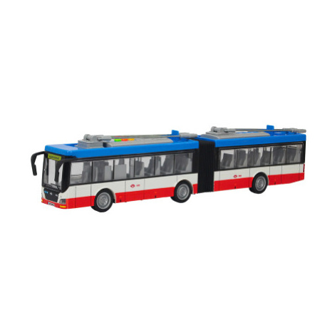 CITY SERVICE CAR - Trolejbus kloubový červeno-modrý 1:16 Sparkys