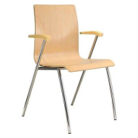 Alba Konferenční židle Ibis s područkami - dřevěná