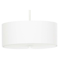 Bílé závěsné svítidlo s textilním stínidlem ø 30 cm Herra – Nice Lamps
