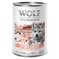 Wolf of Wilderness konzervy 6 x 400 g , 5 + 1 zdarma! - Stony Creek - drůbež s hovězím