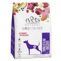 4vets AIR DRIED NATURAL VETERINARY EXCLUSIVE GASTRO INTESTINAL 1kg sušené krmivo pro