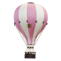 Super balloon Dekorační horkovzdušný balón – růžová/krémová - L-50cm x 30cm