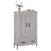 vidaXL Skříň highboard šedá sonoma 69,5 x 31 x 115 cm kompozitní dřevo