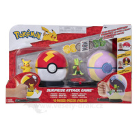 Pokémon figurková bitva - Surprise Attack Game - Pikachu vs. Treecko