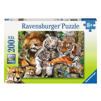 Ravensburger 12721 puzzle dřímající kočky 200 xxl dílků