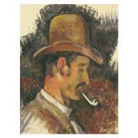 Obrazová reprodukce Man with Pipe, 1892-96, Paul Cezanne, 30 × 40 cm