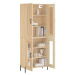 vidaXL Skříň highboard dub sonoma 69,5 x 34 x 180 cm kompozitní dřevo