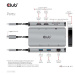 Club3D Dokovací stanice 8v1 USB 3.2 typ C (2xHDMI, 2xUSB-A, RJ45, SD/ Micro SD USB Type-C, 100W 