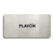 Accept Piktogram "PLAVČÍK" (160 × 80 mm) (stříbrná tabulka - černý tisk bez rámečku)