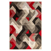 Červeno-šedý koberec Flair Rugs Aurora, 200 x 290 cm