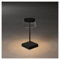 Konstsmide Stolní lampa Scilla LED s USB, černá