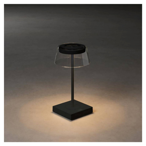 Konstsmide Stolní lampa Scilla LED s USB, černá
