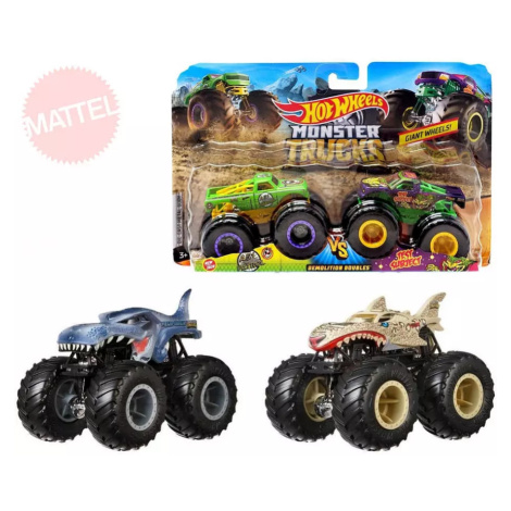 MATTEL HOT WHEELS Auto Monster Trucks set 2ks velká kola demoliční duo