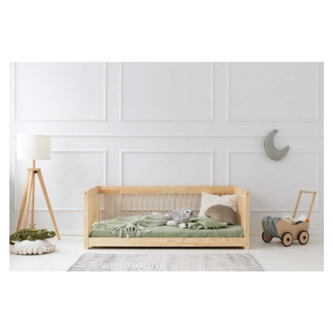 Dětská postel z borovicového dřeva v přírodní barvě 90x160 cm Mila CWW – Adeko