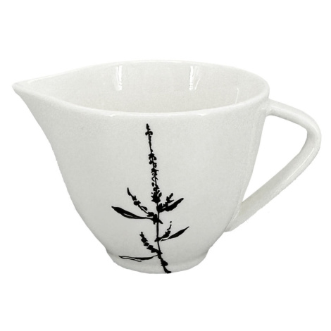 by inspire Porcelánová mléčenka Wild 150ml, bílá/černá