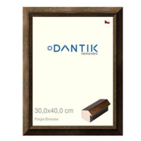 DANTIK rámeček 30 × 40, Forgia Bronzea plexi čiré