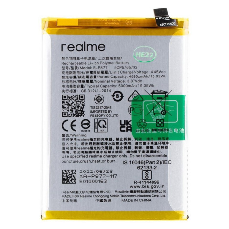 Baterie Realme BLP877 Realme 8i, C31, C35 5000mAh Li-ion Original (volně)