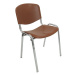 Konferenční plastová židle ISO CHROM Červená