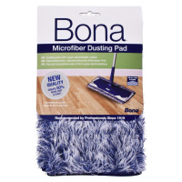 BONA Dusting pad - modro-bílá utěrka z mikrovlákna k pohlcení prachu