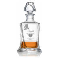 Dekorant Bohemia Crystal křišťálová karafa na whisky s narozeninovým motivem Quadro 770 ml 1KS