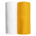 T-Tomi Látkové Tetra osušky, White+mustard, 90 x 100 cm, 2 ks
