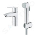 GROHE QuickFix Start Umyvadlová baterie s bidetovou sprškou, chrom 23123003