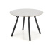 Jídelní stůl Ebony 100x74x100 cm (světle šedá, černá)