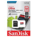 SanDisk MicroSDXC karta 64GB Ultra (120 MB/s, A1 Class 10 UHS-I, Android) + adaptér