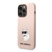 Karl Lagerfeld KLHCP14XSNCHBCP hard silikonové pouzdro iPhone 14 PRO MAX 6.7" pink Silicone Chou