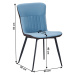 Jídelní židle KLARISA Tempo Kondela Modrá