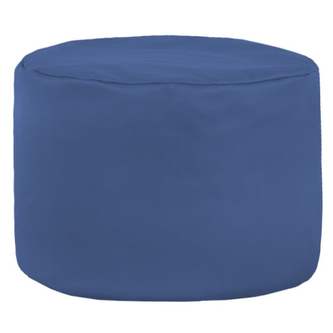 Taburetka Cilindro modrá ekokůže