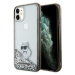 Karl Lagerfeld Liquid Glitter Choupette zadní kryt pro iPhone 11 čirý