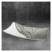 Dekorativní miska ADONA 01 bílá / stříbrná